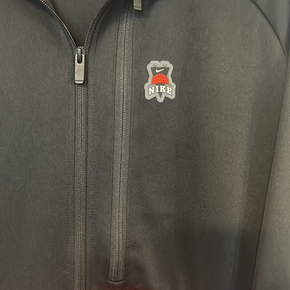 NIKE Mens Basketball Frenzy Skull Full Zip Track Jacket Black Orange Yellow XL - Picture 4 of 8